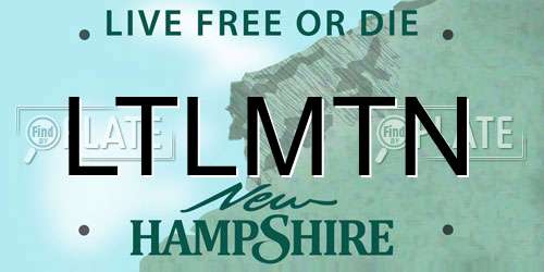 LTLMTN New Hampshire License Plate