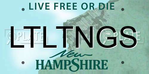 LTLTNGS New Hampshire License Plate