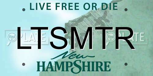 LTSMTR New Hampshire License Plate