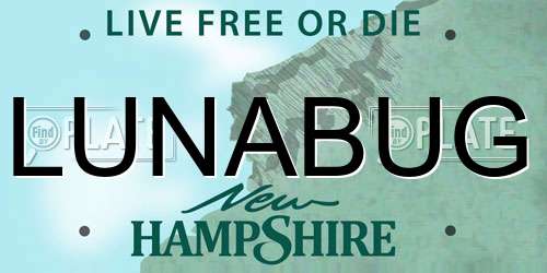 LUNABUG New Hampshire License Plate