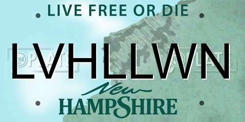 LVHLLWN New Hampshire License Plate