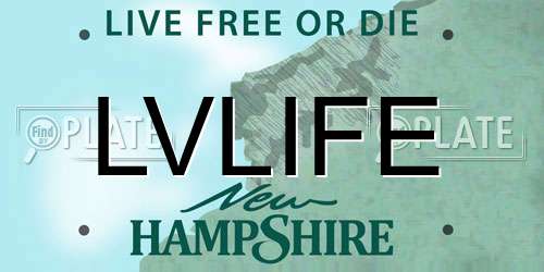 LVLIFE New Hampshire License Plate