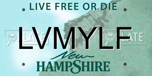 LVMYLF New Hampshire License Plate