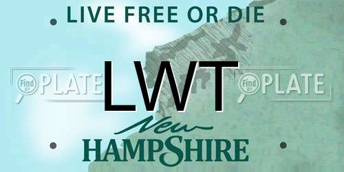 LWT New Hampshire License Plate