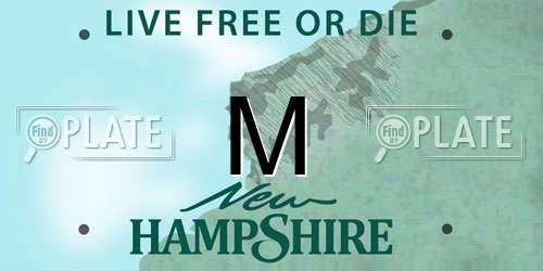 M New Hampshire License Plate