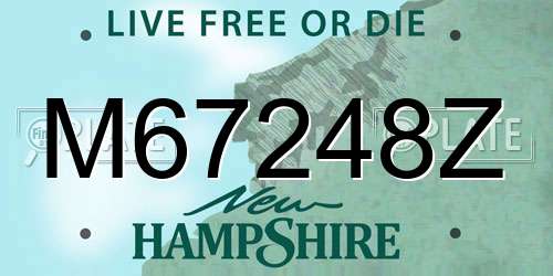 M67248Z New Hampshire License Plate