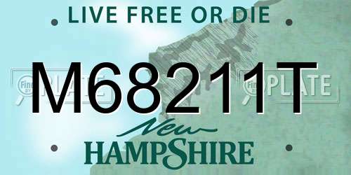 M68211T New Hampshire License Plate