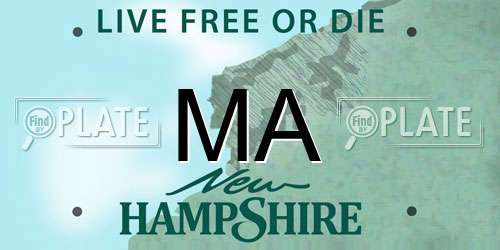 MA New Hampshire License Plate