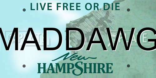 MADDAWG New Hampshire License Plate