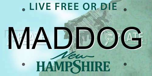 MADDOG New Hampshire License Plate