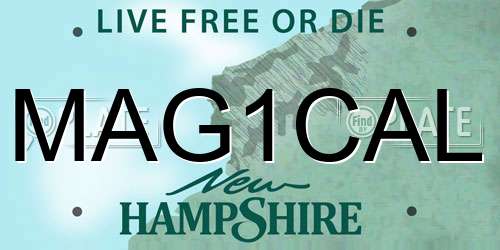 MAG1CAL New Hampshire License Plate