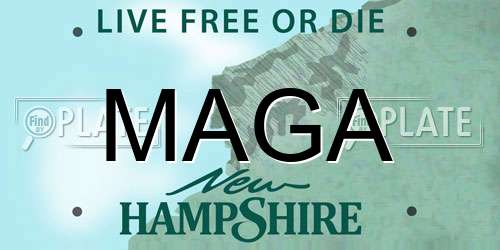 MAGA New Hampshire License Plate