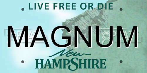 MAGNUM New Hampshire License Plate