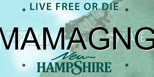 MAMAGNG New Hampshire License Plate