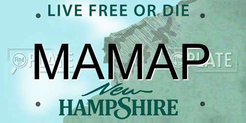 MAMAP New Hampshire License Plate