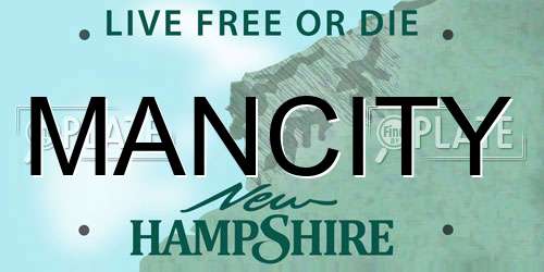MANCITY New Hampshire License Plate