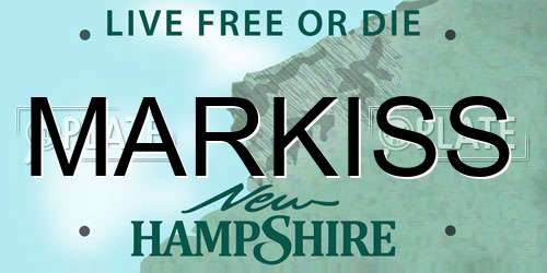 MARKISS New Hampshire License Plate