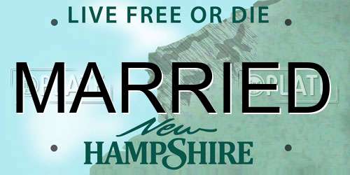 MARRIED New Hampshire License Plate