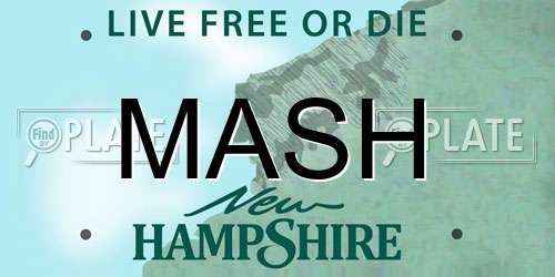 MASH New Hampshire License Plate