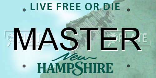 MASTER New Hampshire License Plate
