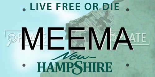 MEEMA New Hampshire License Plate