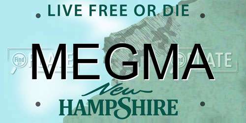 MEGMA New Hampshire License Plate