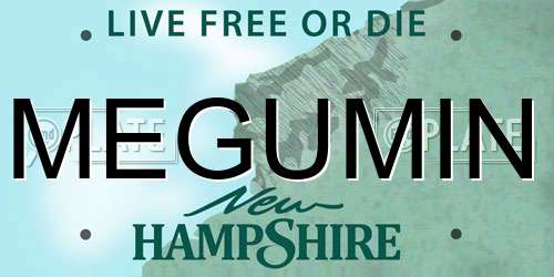 MEGUMIN New Hampshire License Plate
