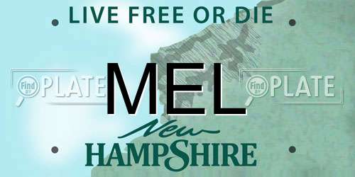 MEL New Hampshire License Plate