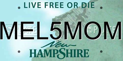 MEL5MOM New Hampshire License Plate