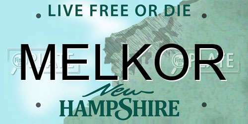 MELKOR New Hampshire License Plate