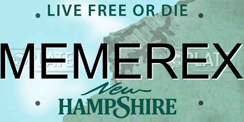 MEMEREX New Hampshire License Plate