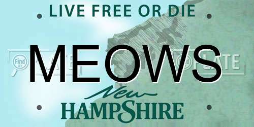 MEOWS New Hampshire License Plate