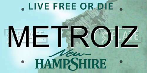 METROIZ New Hampshire License Plate