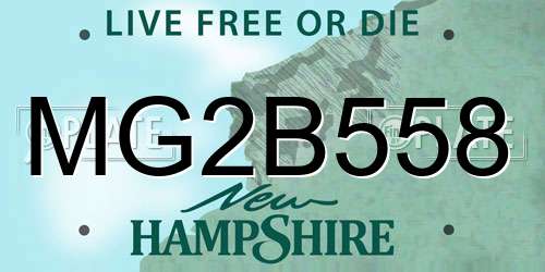 MG2B558 New Hampshire License Plate