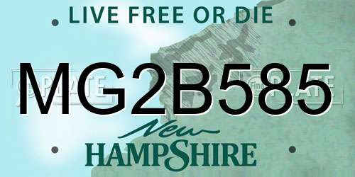 MG2B585 New Hampshire License Plate