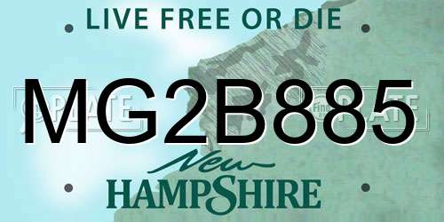 MG2B885 New Hampshire License Plate