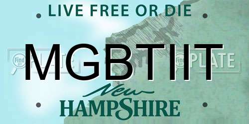 MGBTIIT New Hampshire License Plate