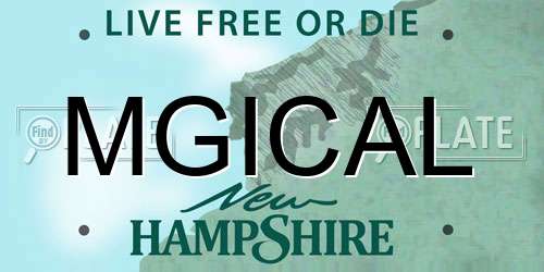 MGICAL New Hampshire License Plate