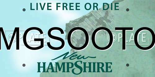MGSOOTO New Hampshire License Plate