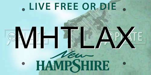 MHTLAX New Hampshire License Plate
