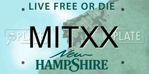 MITXX New Hampshire License Plate
