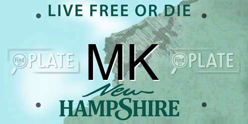 MK New Hampshire License Plate