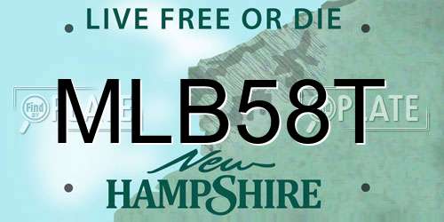 MLB58T New Hampshire License Plate