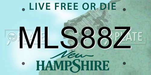 MLS88Z New Hampshire License Plate