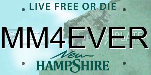 MM4EVER New Hampshire License Plate