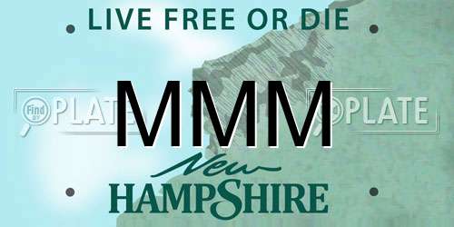 MMM New Hampshire License Plate