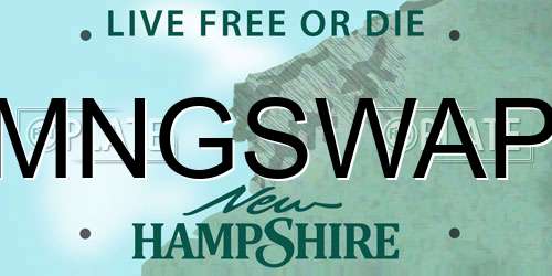 MNGSWAP New Hampshire License Plate