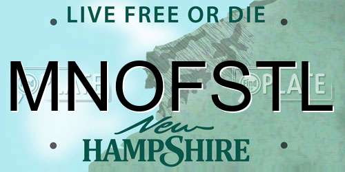MNOFSTL New Hampshire License Plate