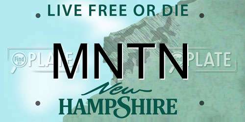 MNTN New Hampshire License Plate