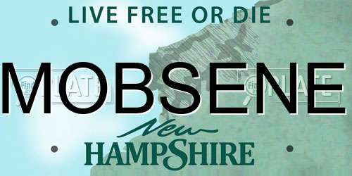 MOBSENE New Hampshire License Plate